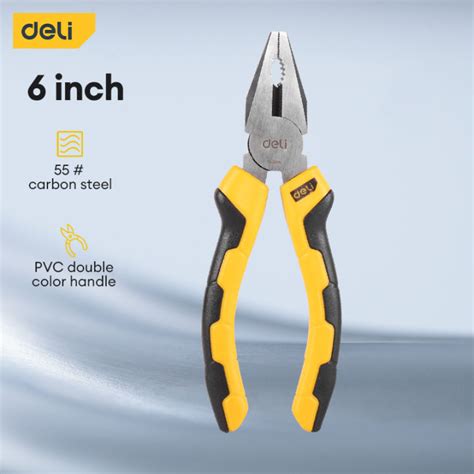 Deli 6 Linesman Pliers High Carbon Steel DL2006 Lazada PH