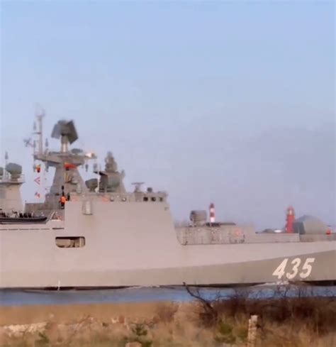 The Tushil Frigate Of Project 11356 Built For India Has Entered