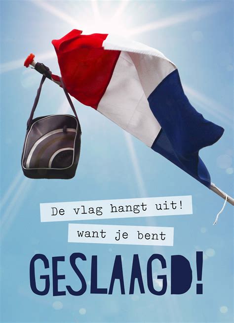 De Vlag Hangt Uit Geslaagd Hallmark