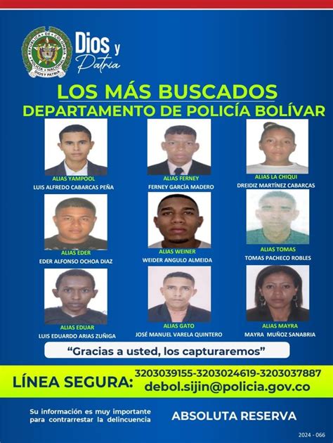 Estos Son Los Nueve Delincuentes Más Buscados En Bolívar Portal