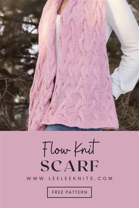 Simple Cable Knit Scarf Pattern Leelee Knits