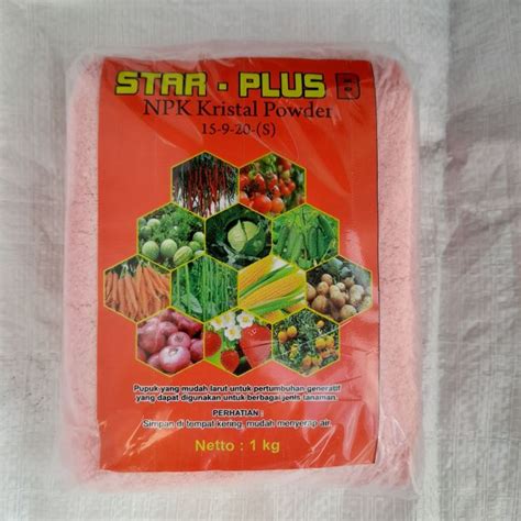 Star Plus Buah Pupuk Npk Buah Kristal Powder 15 9 20s Npk Buahnpk