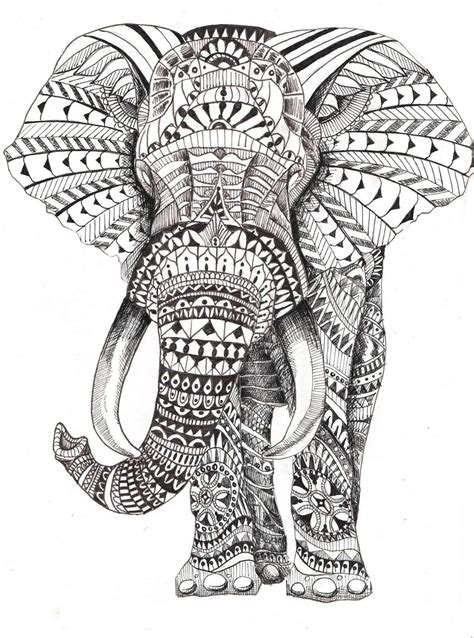 Mandala Elephant Drawing at PaintingValley.com | Explore collection of Mandala Elephant Drawing