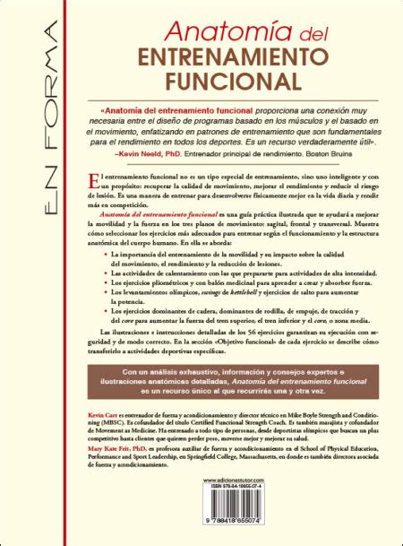 Anatom A Del Entrenamiento Funcional Ediciones Tutor