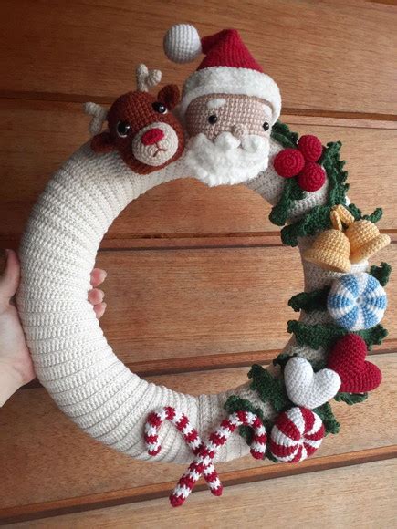 Amigurumi Guirlanda De Natal Elo7 Produtos Especiais