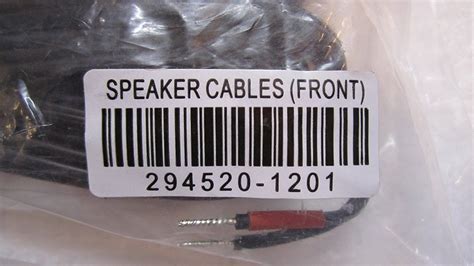 Set 5 Bose Speaker Wire Blackfor Lifestyle Or Acoustimass System N3