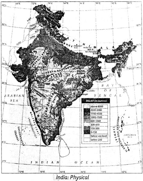 Icse Solutions For Class 8 Geography Voyage India Location Extent Political And Physical