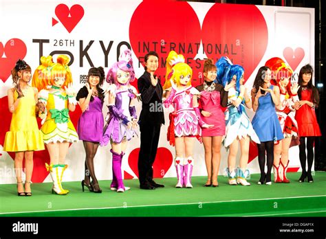 Tokyo Japan 17th Oct 2013 Cast Of The Movie Dokidoki Pretty Wave