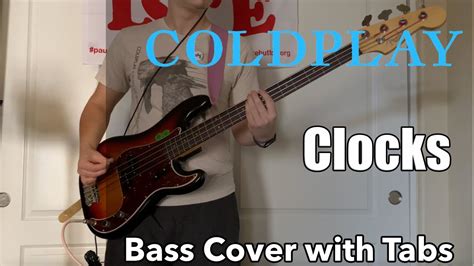 Coldplay Clocks Bass Cover With Tabs Youtube