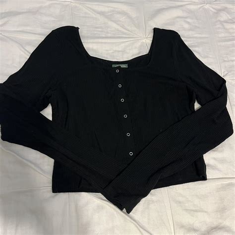 Wild Fable Long Sleeve Crop Top Size Small Lightly Depop