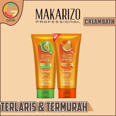 Jual MAKARIZO HAIR ENERGY FIBERTHERAPY HAIR SCALP CREAMBATH TUBE