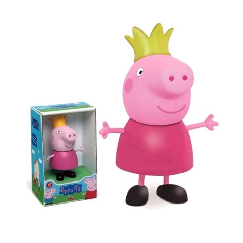 Boneca Peppa Pig Porquinha Vinil Princesa Original Elka Loja Zuza