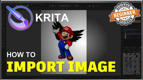 Krita How To Import Image Tutorial Youtube