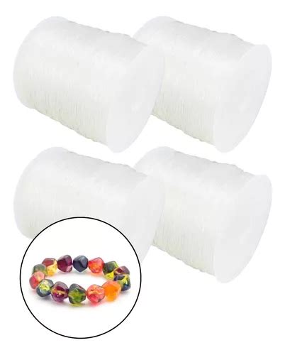 Rollos Hilo Cristal Nylon El Stico Bisuter A Pulseras M Mercadolibre