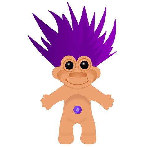 TROLL CLIPART 90s Troll Doll Icons Printable Troll Party Etsy