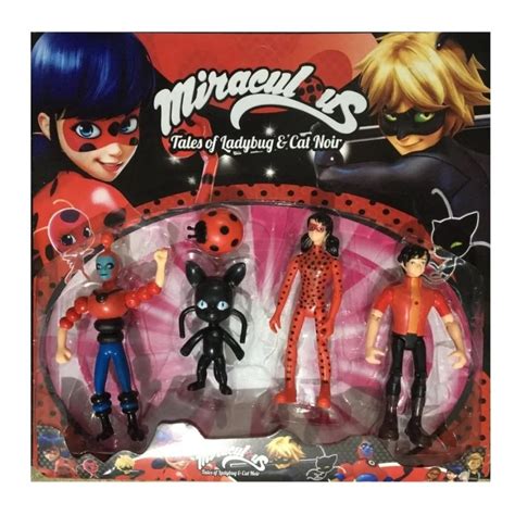 Brinquedo Dos Miraculous - Kit Brinquedo infantil Cartela Com 4 Personagens Miraculous | Shopee Brasil