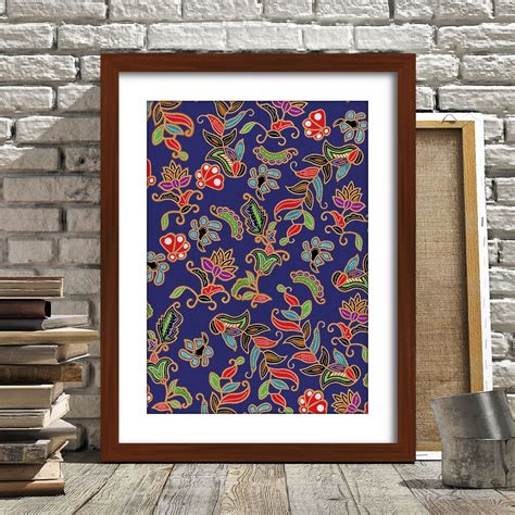 Bundle Special Set Of 3 30x40cm Art Prints With Frames Batik