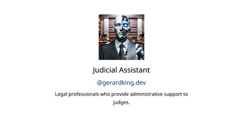 Judicial Assistant Gpts Features And Functions Examples And Prompts