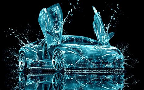 Lamborghini Water Abstract HD Wallpaper - 9to5 Car Wallpapers