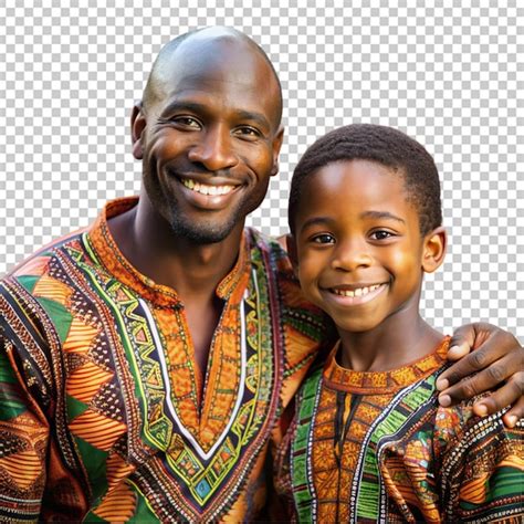 Premium Psd Attractive American Father With His Boy