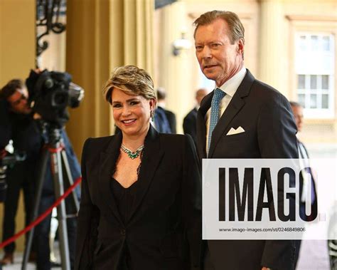 Grand Duke Hanri And Grand Duchess Maria Theresa Of Luxembourg Arrive