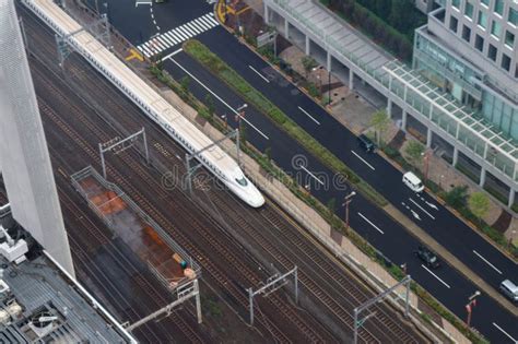 Japanese Bullet Train in Japan Stock Photo - Image of japanese, moving ...