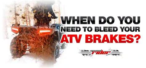 How To Bleed Atv Brakes A Start To Finish Guide Manual Rider