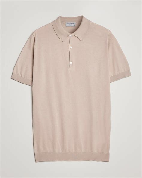 John Smedley Adrian Slim Fit Sea Island Polo Almond Osoitteesta Careofcarl