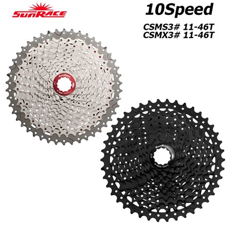 SunRace CSMS3 CSMX3 10 Speed MTB Bicycle Cassette 11 42T 46T 51T Wide