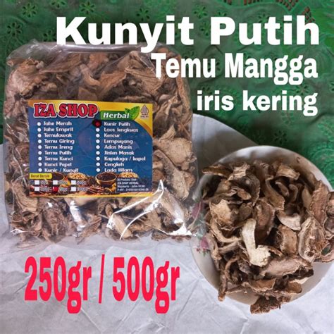 Jual Kunyit Putih Temu Mangga Kering Gr Shopee Indonesia