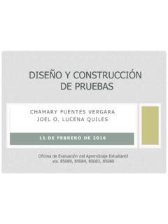 Dise O Y Construcci N De Pruebas Dise O Y Construcci N De