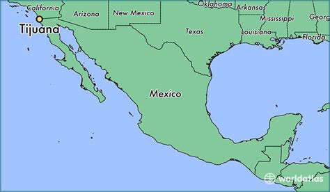 Onde Fica Tijuana - Tijuana Mexico Map