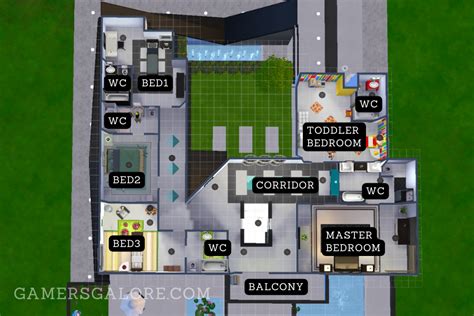 Mansion Floor Plans Sims