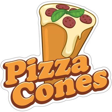 Signmission 12 In Pizza Cones Decal Concession Stand Food Truck