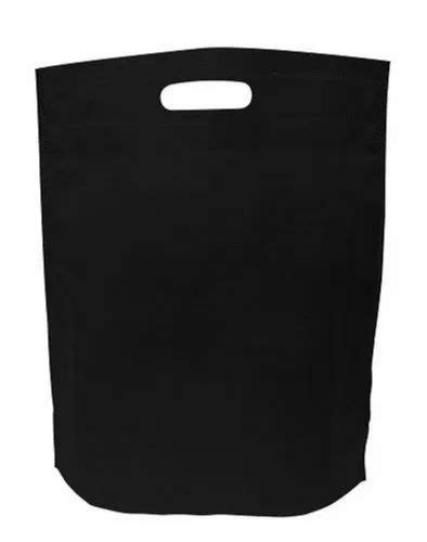 Plain Black D Cut Non Woven Bag For Grocery At Rs 180 Kg In Faridabad