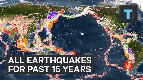 Animated map: all earthquakes of the past 15 years -- This animated map ...