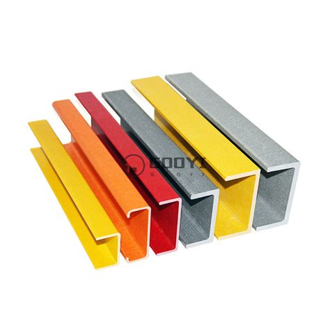 High Strength FRP GRP Pultrusion Profiles Fiberglass Profile C Chanel