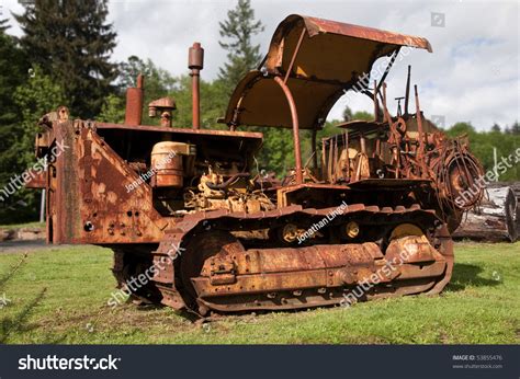 Old Rusty Bulldozer Stock Photo 53855476 Shutterstock