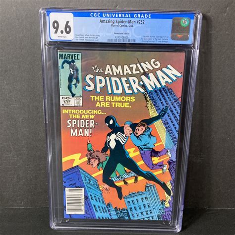 AMAZING SPIDERMAN 252 CGC 9 6 NEWSSTAND FIRST BLACK COSTUME MARVEL