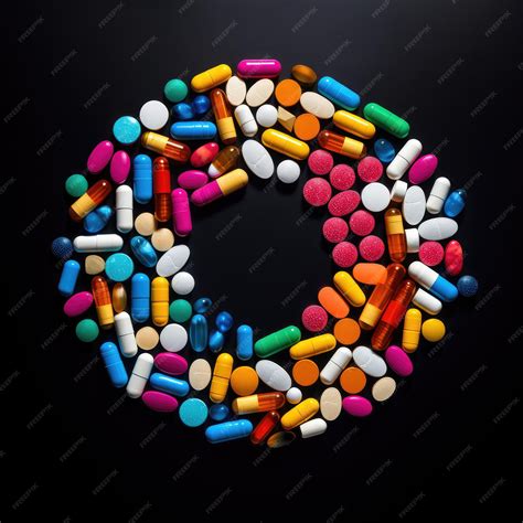 Premium AI Image | The concept of drug interactions