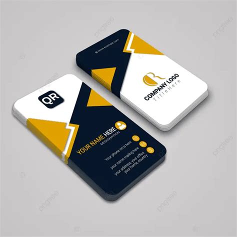 minimalist vertical business card  stylus design vector template
