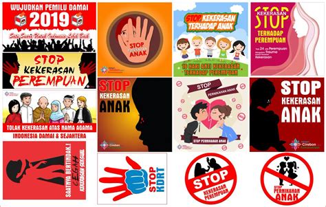 Poster Stop Kekerasan Pada Anak Coretan