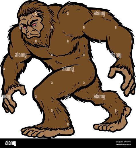 Bigfoot Mascot Una Ilustraci N De Dibujos Animados De Una Mascota The