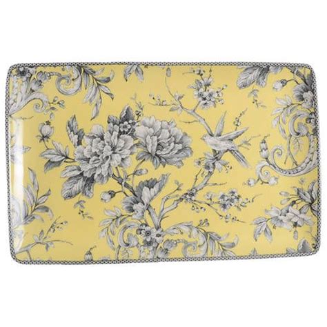 Adelaide Yellow Rectangular Serving Platter By Fifth Pts