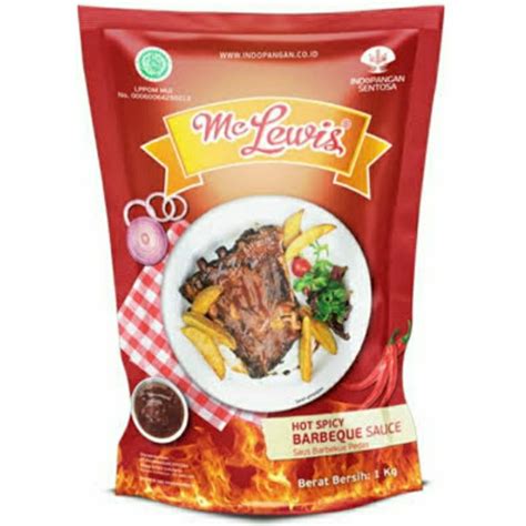 Jual Mc Lewis Hot Spicy Barbeque Sauce 1kg Hot Spicy Barbeque Shopee Indonesia