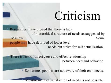 Maslow Theories and criticism