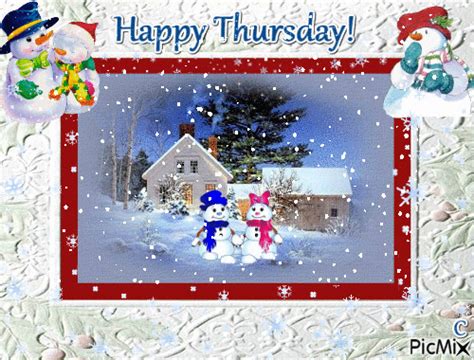 Happy Thursday Animated Winter