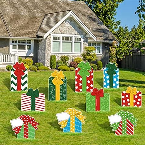 Amazon Pcs Christmas Yard Signs With Stakes Cute Xmas Lawn