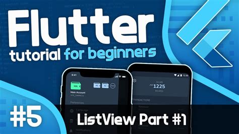 Flutter Tutorial For Beginners ListView Part 1