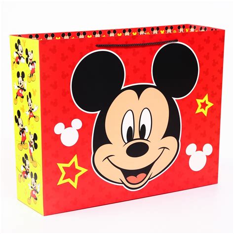 Пакет ламинированный горизонтальный, 50 х 40 х 15 см "Мышка", Микки ...